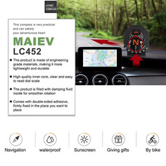 Marine Compass for Boats Glow-in-the-dark Car Compass Ball Dash Mount Adjustable