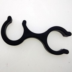 Black 6cm Aluminum Alloy Connector for Trekking Poles with 8-Character Buckle