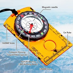 Orienteering Compass Hiking Compass Outdoor Navigation Survival Compass Water…