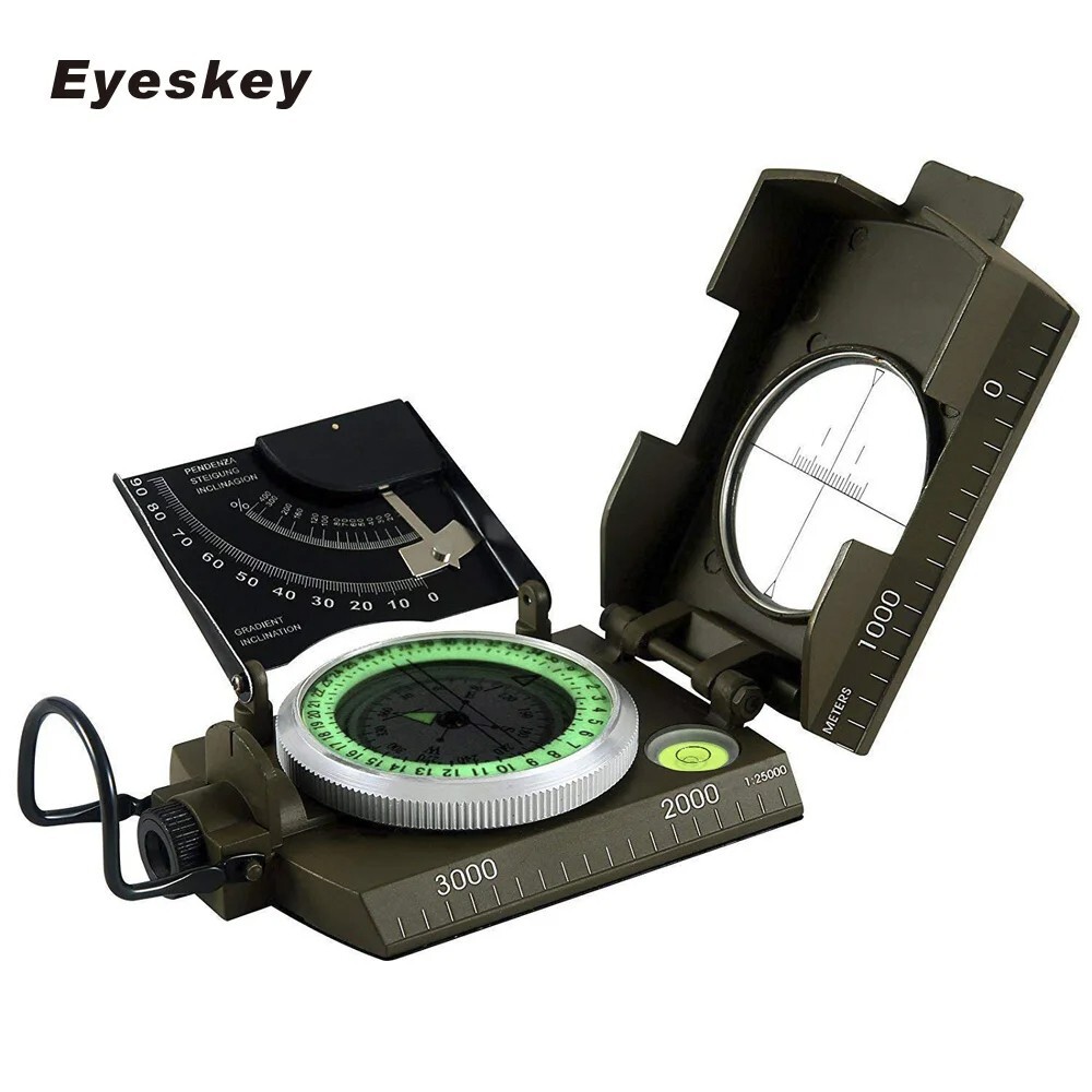 NEW Outdoor Survival Military Compass Waterproof Camping Navigation Equipment