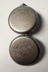 VTG Pasto Metal Pocket Keychain Loop Compass Made in West Germany W/ Hinged Lid