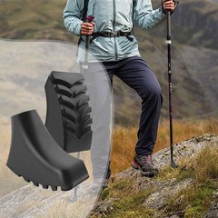 6Pcs Trekking Poles Tips Hiking Accessories – Cane for 0.43″, Black