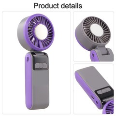 Rechargeable Handheld Fan 2400mAh Battery USB Charging 100 Speed Options