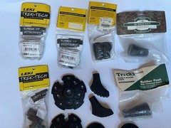 Cascade Mountain Tech Hiking Trekking Poles + Leki Tek-Tech Accessories Lot