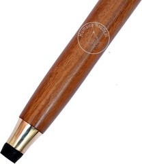Vintage Brass Walking Stick – Handmade Wooden Cane with Solid Brass Handle – Ant