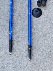 Set of Eurokike Expedition Antishock Twistlock Trekking poles 105-135CM .. 18A