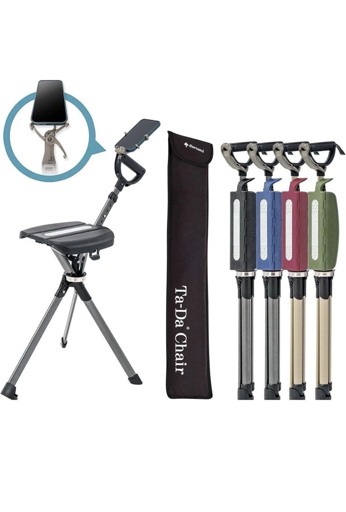 Ta-Da Chair Trekking Hiking Folding Walking Stick w/Seat 34.2” OPENBOX MSRP $180