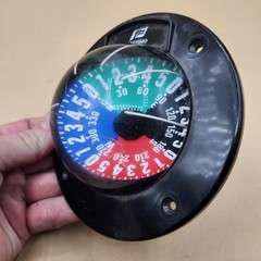 Vintage Plastimo Olympic Tactical Compass Flushmount Red Blue Green