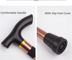 Adjustable 33” to 37” Walking Cane Hiking Poles with Ergonomic Handle