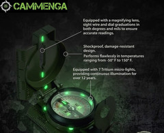 Cammenga CMMG Official US Military Tritium Lensatic Compass USA FREE SHIPPING