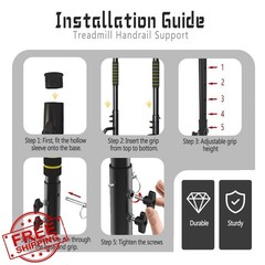 Leemeexaa Yellow Walking Pad Handle Bar