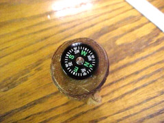 Wood Whistle Hand Carved Tree Limb Dog Training Survival Camping + 20mm compass
