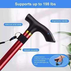 Cane Walking Stick Adjustable Folding walking Aluminum Collapsible Travel Hiking