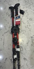 Hiking Poles Walking Sticks All Season Adjustable Crescent Moon Trekking RED