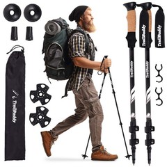 Trekking Poles – Lightweight 7075 Aluminum Hiking Poles – Collapsible – Travel
