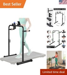 24.4 Inch Walking Pad Handle Bar Only with Cup and Phone Holder Adjustable Tr…