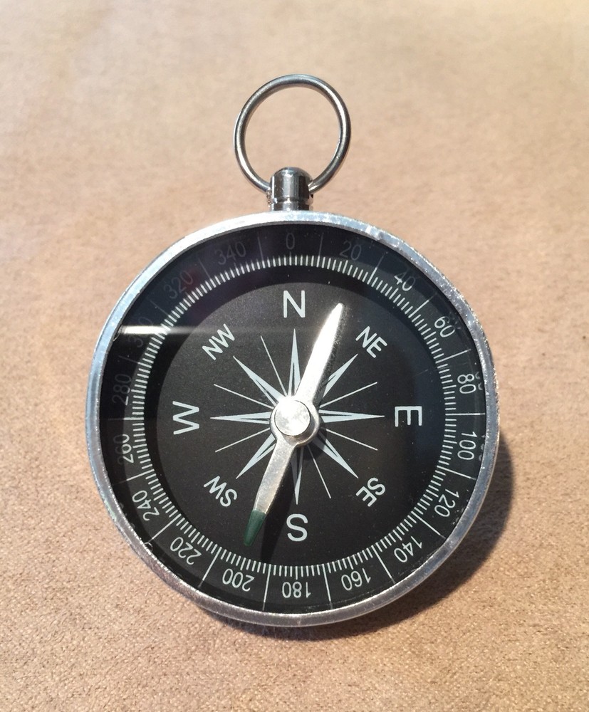 Pocket Size Working Metal Compass