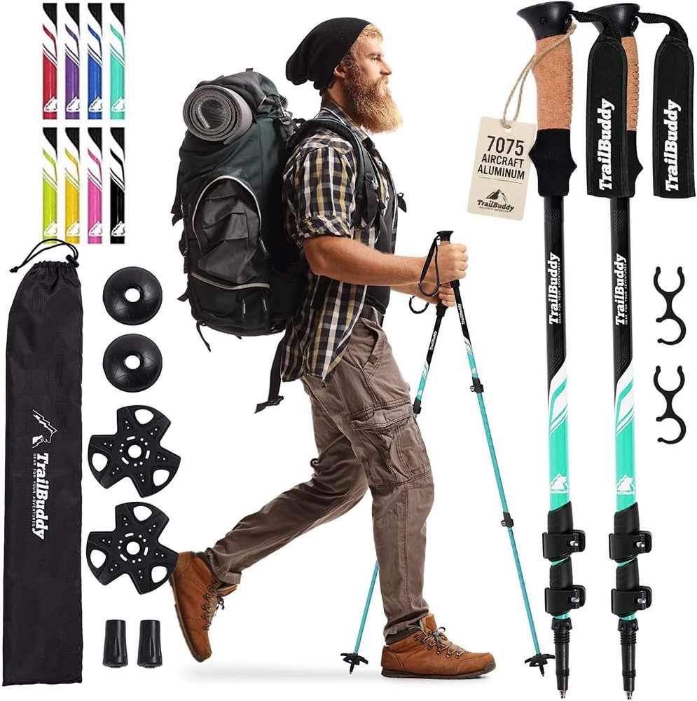 Trekking Poles – Lightweight 7075 Aluminum Hiking Poles for Women, Men & Seniors