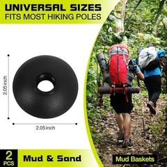 Trekking Pole Rubber Tips Replacement Protectors,Hiking Pole Tips Accessories