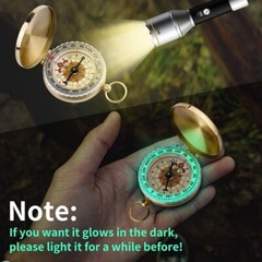 Waterproof Survival Gear Compass Camping Hiking Scouting NIB :B19-25