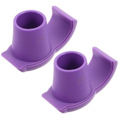 2Pcs Durable Walker Ski Glides for Seniors Purple Nonstick Anti Skid Pads