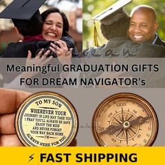 Engraved Compass Gift for Son – Inspirational Quote – ALADEAN