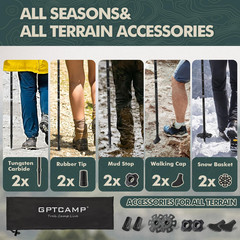 Collapsible Hiking Sticks,Lightweight Folding Trekking Poles,Adjustable Travel W