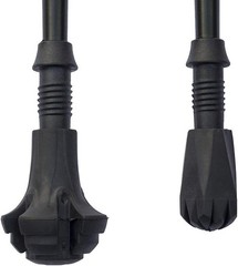 Shock-Absorbing Rubber Tips Set for Hiking Poles – 4 Pairs for Ultimate Traction