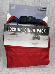 Lewis N Clark Locking Cinch Pack NWT Red Hiking Camping Vanlife Pool