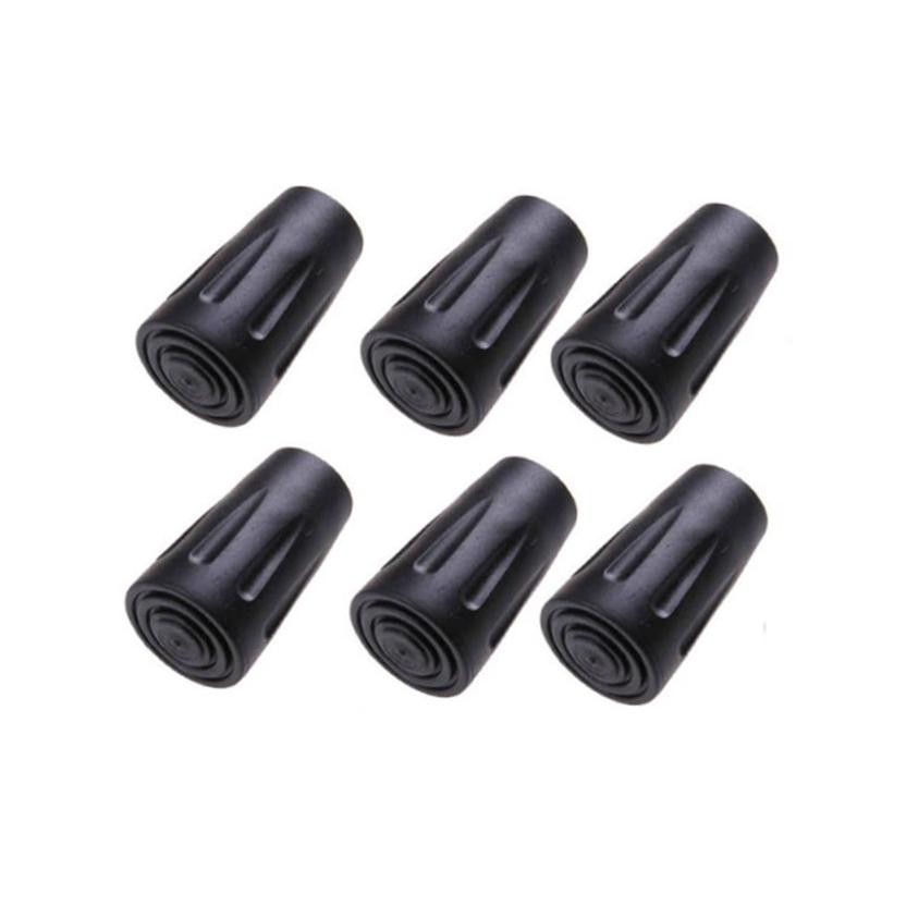 Replacement Rubber Tips for Walking Sticks, Trekking 6pcs Walking Stick Tips