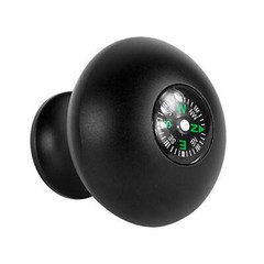 Trekking Pole Monopod Head Grip Knob with Compass, 1/4 to 3/8 Hole Handle Grip