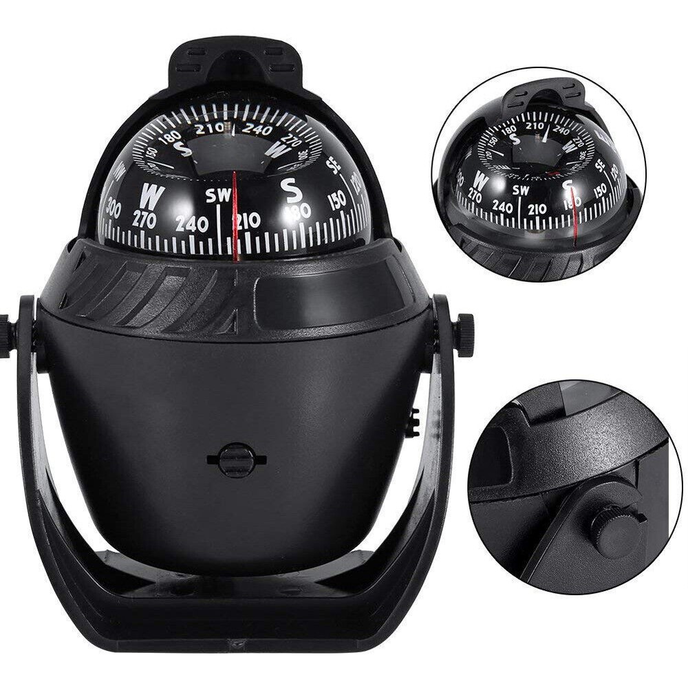 Pivoting Sea Marine Compass with Mount for Boat Caravan Truck Car Navigation