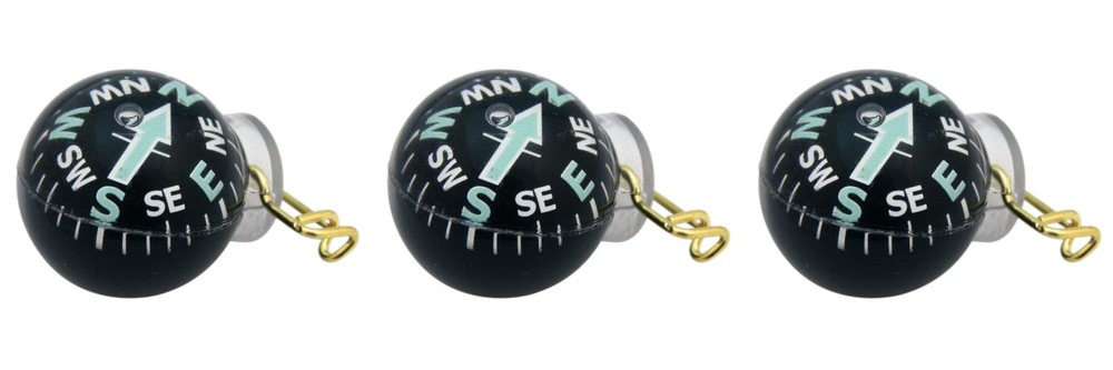 Coghlan’s Ball-Type Pin-On Compass Liquid Filled Luminous Arrow Survival(3-Pack)