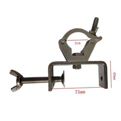 Aluminum Alloy Fixing Clamp for RV Side Camping Tent Roof Rack Mounting Bracket