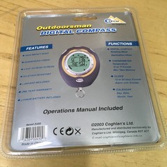 2003 Outdoorsman by Coghlan’s Digital Compass Clock Alarm Calender Thermometer