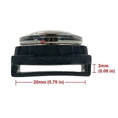 Mini Luminous Button Compass for Watch Band Lanyard A-20