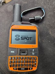 SpotX Bluetooth 2-Way Satellite Messenger with SOS includes strap – used.
