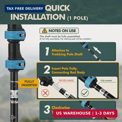 GPTCAMP Collapsible Hiking Sticks,Lightweight Folding Trekking Poles,Adjustable