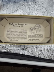 RARE Vintage Taylor Compass With Box #2957 Auto Boat Plane Used