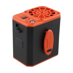 2400mAh Hanging Waist Fan with Power Bank LED Light Three Speed Cooling Device
