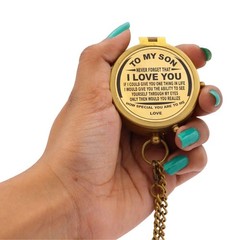 to My Son Compass Engraved Gift from Dad or Mom Father-Son & Mother-Son Bondi…