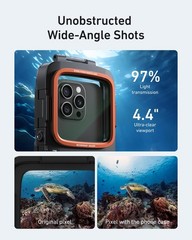 TELESIN Universal Underwater Phone Case for Snorkeling and Diving Waterproof …