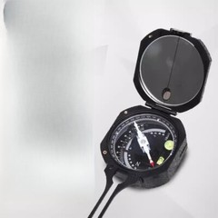Waterproof Etched Compass Measuring Altitude/altitude Difference Grade Angles