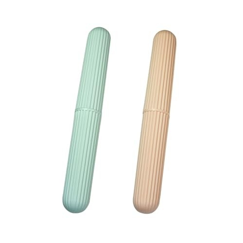 2 Pcs Travel Toothbrush Case，Toothbrush Containers，Portable waterproof
