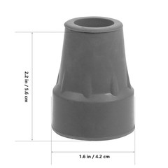2 Pcs Walker Rubber Feet Replacement Cane Tips Non Crutch Foot Pads
