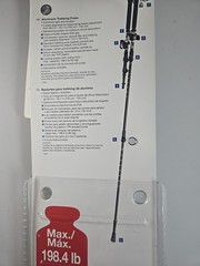 Crivit Trekking Poles Ultra Light 135cm Adjustable Aluminum Walking / Hiking NEW