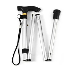 Trekking Poles Hiking Telescopic Outdoor Aluminum Alloy Metal Folding Cane Pole
