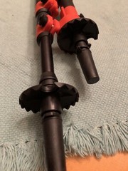 KWIK SET YUKON CHARLIE’S FLIPOUT TREKKING POLES BRAND NEW LOOK RED/SILVER