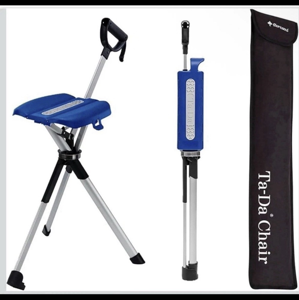 STEP2GOLD | Ta-Da Chair Series 2 | Trekking Hiking Pole | Blue | 34.2” | 12087