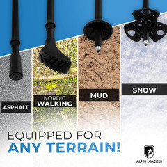 Collapsible Trekking Poles for Hiking I Carbon or Aluminum Hiking Poles Ultra…